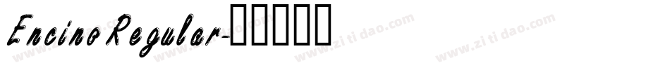 Encino Regular字体转换